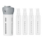 โลชั่นรีฟิล 4 In 1 Travel Bottle Set ABS + PET Material Skin Care Packaging
