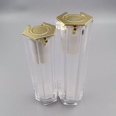 Acrylic Custom Hexagon 50ml ชุดบรรจุภัณฑ์เครื่องสำอาง