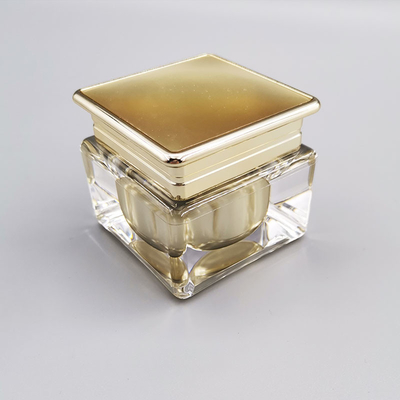 Empty Acrylic Square 5g ขวดครีมเครื่องสำอาง Bpa Free Containers