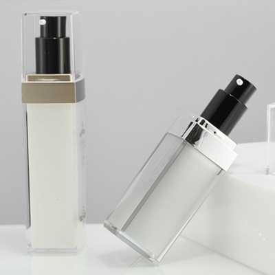 เป็นมิตรกับสิ่งแวดล้อม 50ml ขวดปั๊มสุญญากาศ OEM บรรจุภัณฑ์เครื่องสำอาง